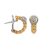 FOPE Eka 18ct Yellow Gold Diamond Set Half Hoop Earrings - Berry's Jewellers