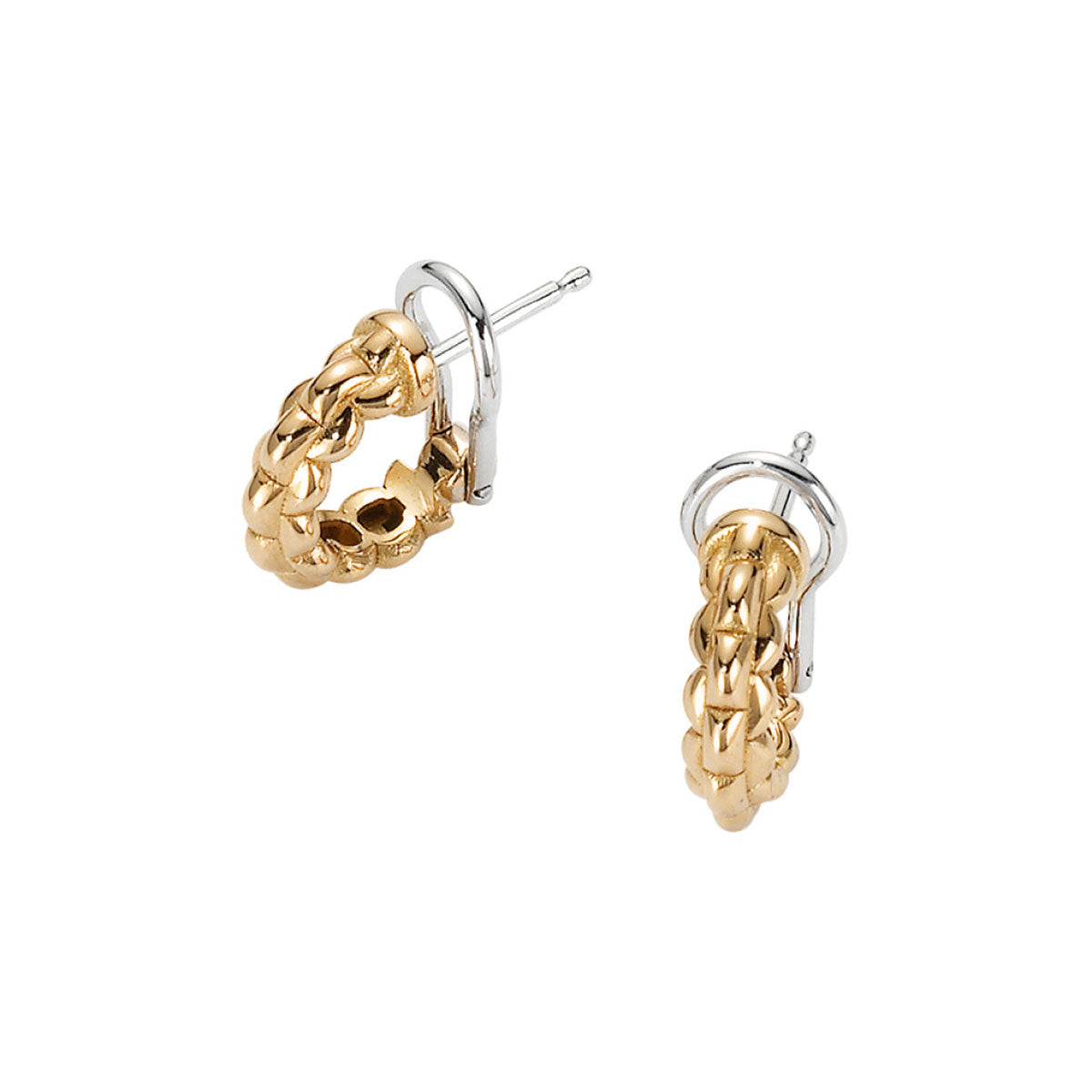 FOPE Eka 18ct Yellow Gold Half Hoop Earrings - Berry's Jewellers