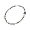 FOPE Eka Tiny 18ct White Gold Bracelet With Pavé Set Black Diamonds - Berry's Jewellers