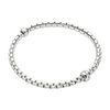 FOPE Eka 18ct White Gold Bracelet With Diamond Set Rondel - Berry's Jewellers