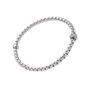FOPE Eka 18ct White Gold Bracelet With Pavé Set Diamonds - Berry's Jewellers