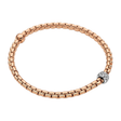 Eka 18ct Rose Gold Bracelet With Pavé Set Rondel