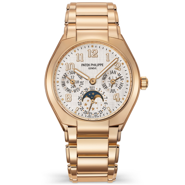 Patek Philippe Twenty~4 Perpetual Calendar 18ct Rose Gold Silver Dial Watch - Berry's Jewellers