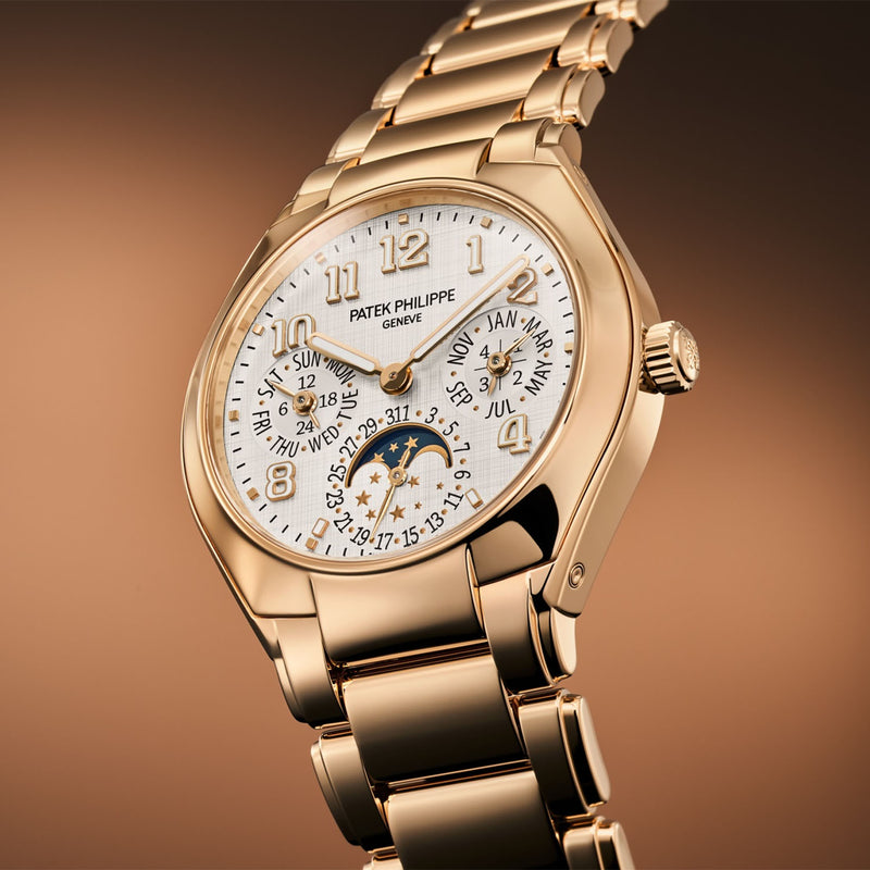 Patek Philippe Twenty~4 Perpetual Calendar 18ct Rose Gold Silver Dial Watch - Berry's Jewellers