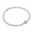 Eka 18ct White Gold Bracelet With Pavé Set Diamond Disc