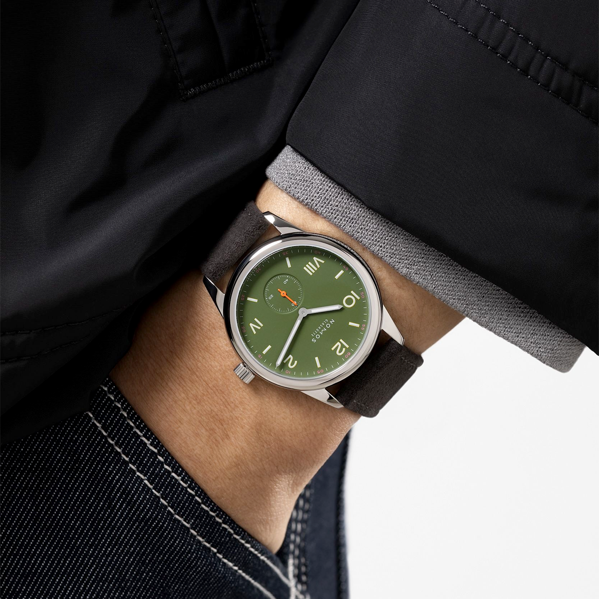 Club Campus 38mm All Olive Dial Manual-Wind Watch