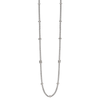 FOPE Prima 18ct White Gold Long Necklace With Diamond Rondels - Berry's Jewellers