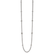Prima 18ct White Gold Long Necklace With Diamond Rondels