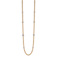 Prima 18ct Yellow Gold Long Necklace With Diamond Rondels