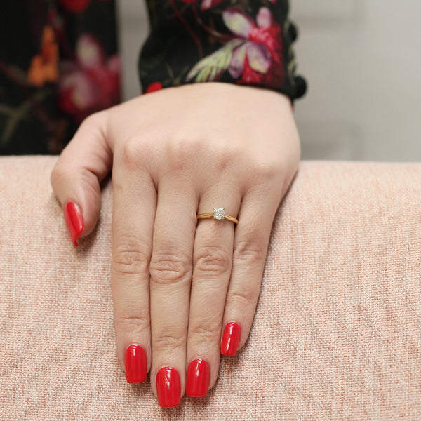 Berry's Simply Solitaire Collection 18ct Rose Gold Diamond Solitaire Engagement Ring GIA Certified 0