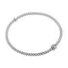 Prima 18ct White Gold Bracelet With Diamond Set Rondels