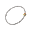 FOPE Prima 18ct White Gold Bracelet With Multi-Tone Rondels - Berry's Jewellers