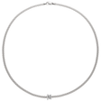 Prima 18ct White Gold Necklace With Three Diamond Set Rondels