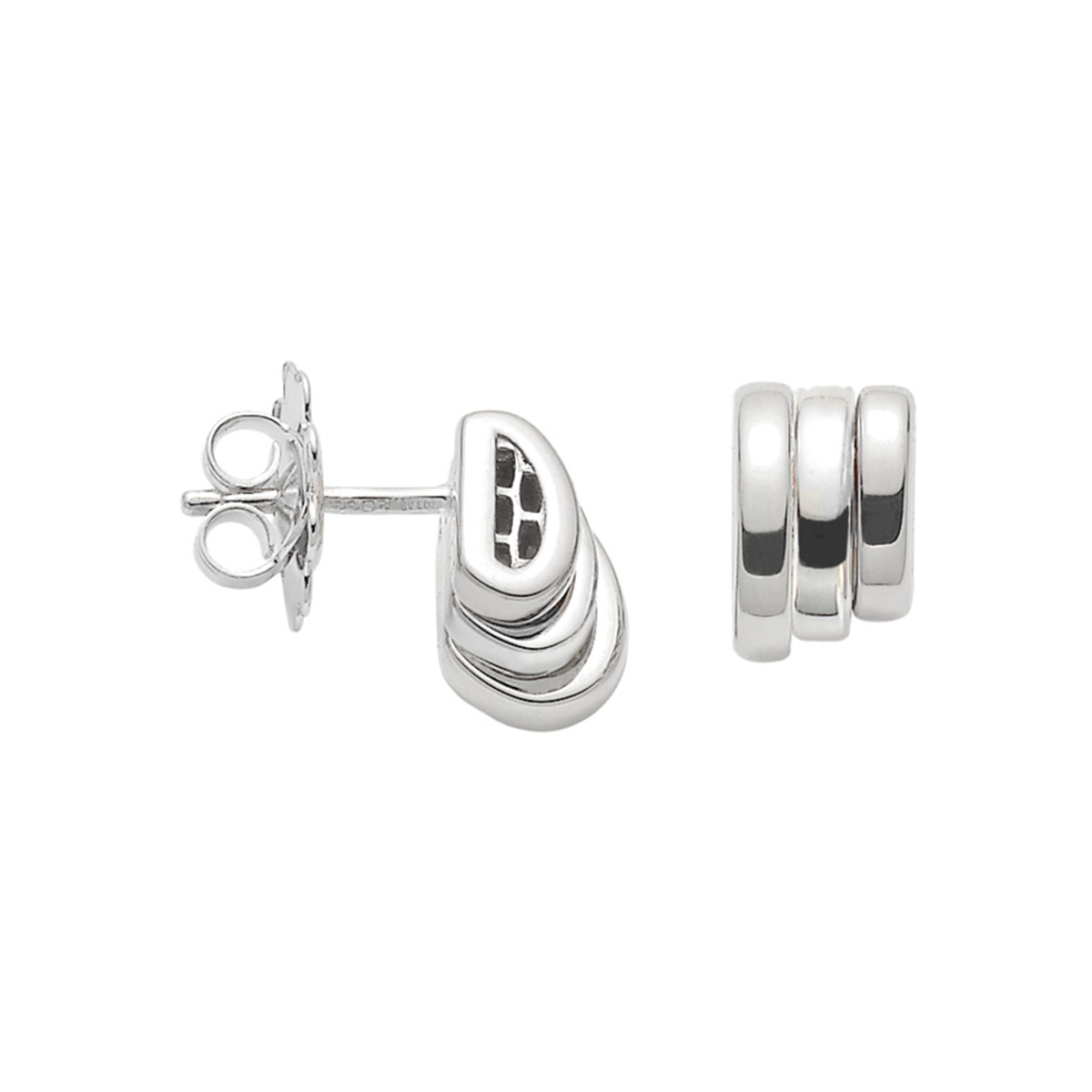 Prima 18ct White Gold Stud Earrings