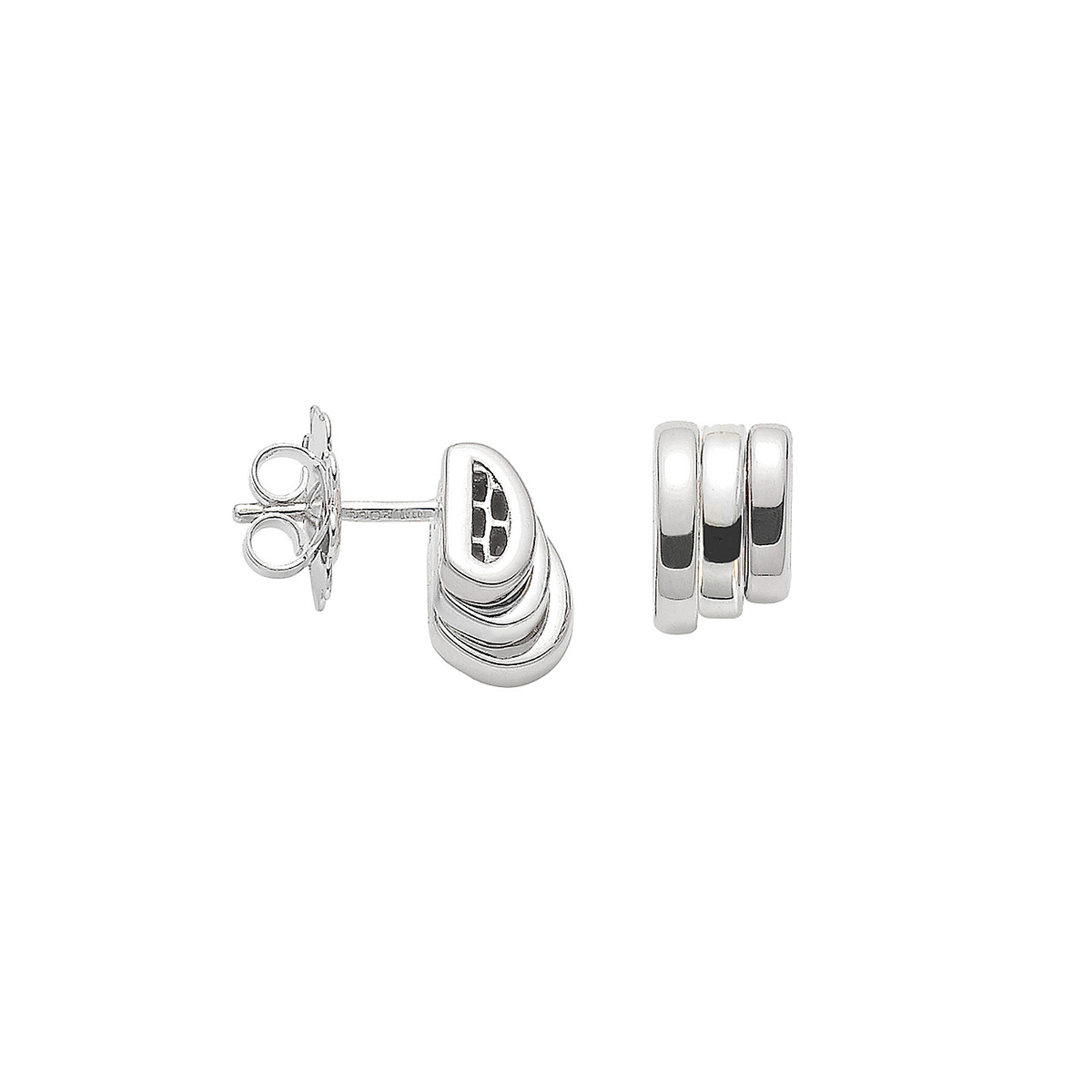 Prima 18ct White Gold Stud Earrings