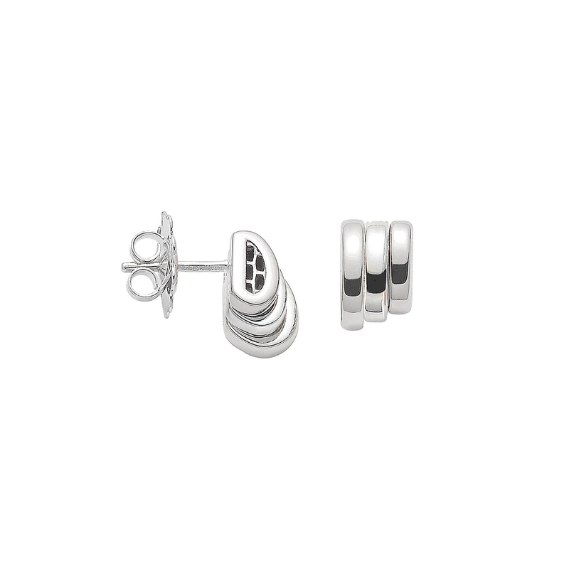 Prima 18ct White Gold Stud Earrings