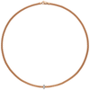 FOPE Prima 18ct Rose Gold Necklace With Pavé Set Diamond Rondel - Berry's Jewellers