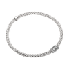 FOPE Prima 18ct White Gold Bracelet with Five Diamond Set Rondels - Berry's Jewellers