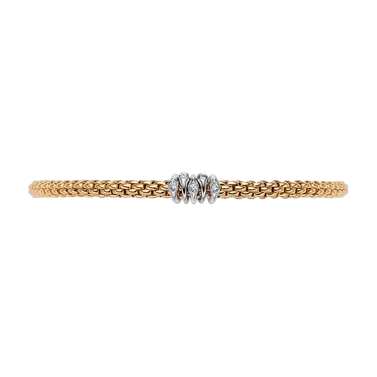 FOPE Prima 18ct Yellow Gold & Diamond Bracelet - Berry's Jewellers