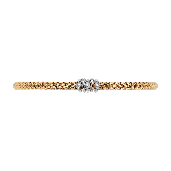 FOPE Prima 18ct Yellow Gold & Diamond Bracelet - Berry's Jewellers