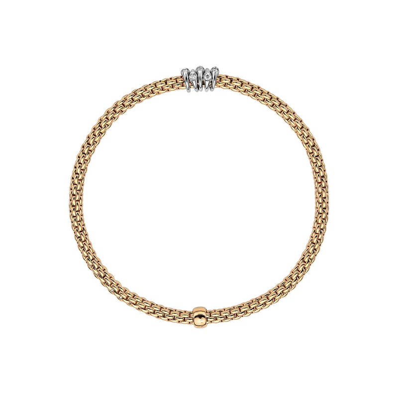 FOPE Prima 18ct Yellow Gold & Diamond Bracelet - Berry's Jewellers