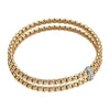 FOPE Essentials 18ct Yellow Gold Diamond Two Row Bracelet - Berry's Jewellers