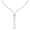 FOPE 18ct White Gold Eka Diamond Set Tassel Necklet - Berry's Jewellers