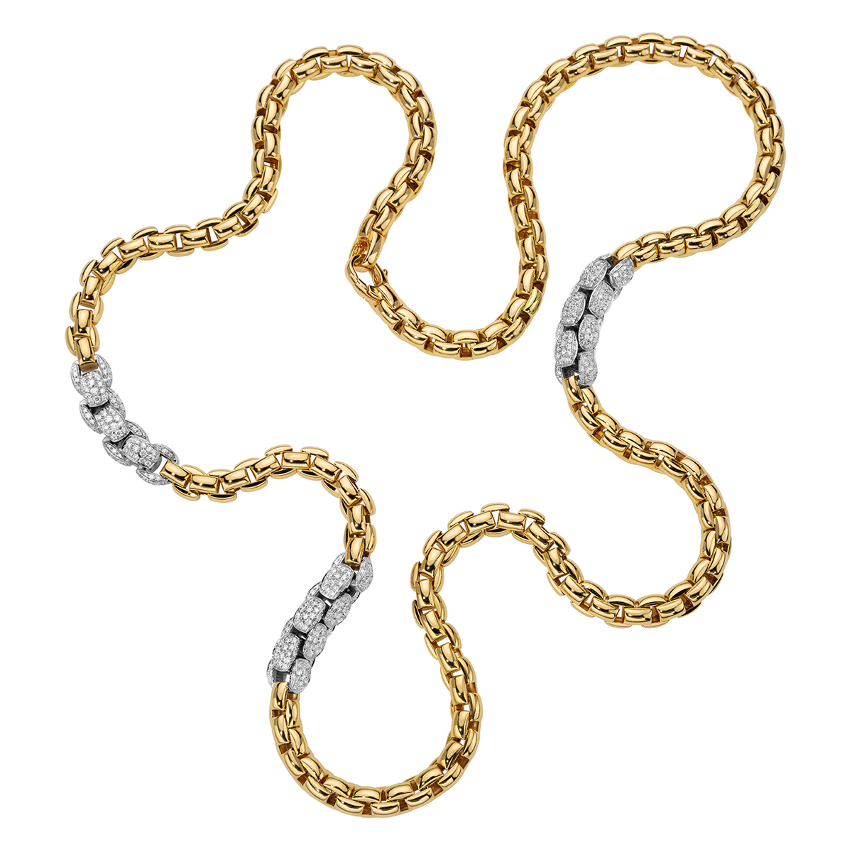 FOPE Eka MiaLuce 18ct Yellow Gold Diamond Set Necklace - Berry's Jewellers
