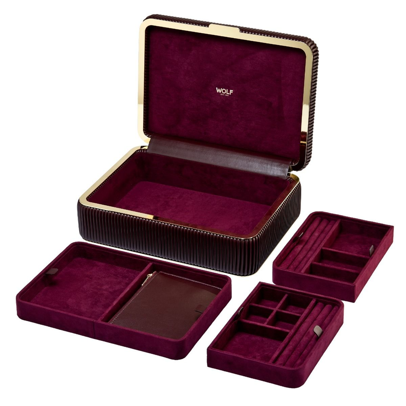 Bella Bordeaux Medium Jewellery Box