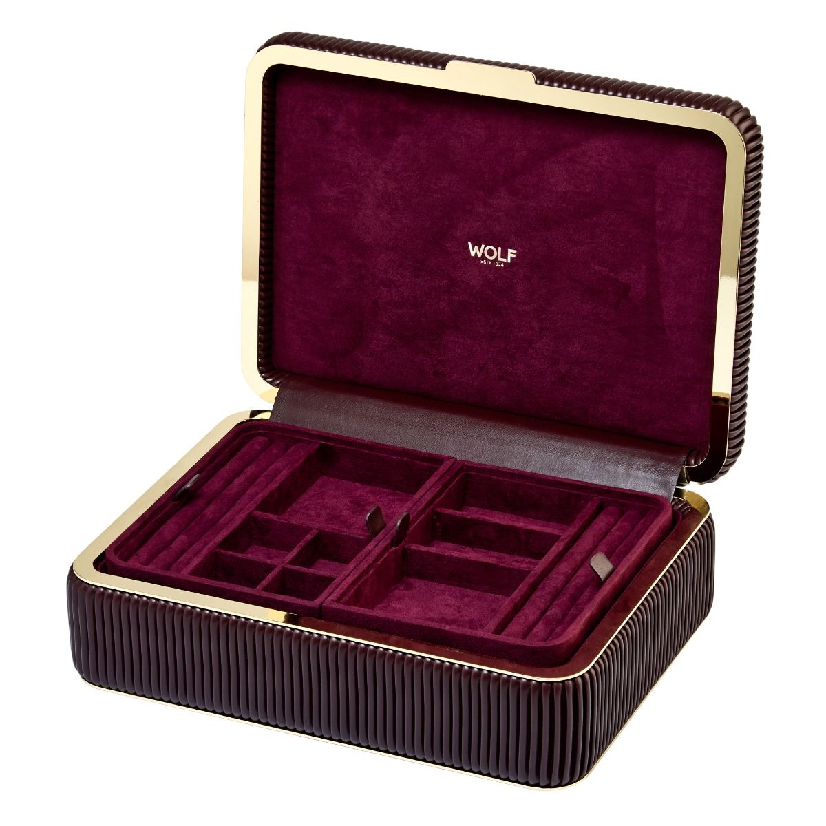 Bella Bordeaux Medium Jewellery Box