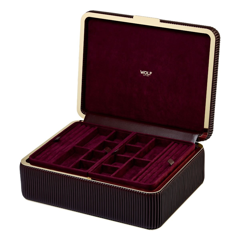 Bella Bordeaux Large Jewellery Box