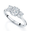 Berry's Platinum GIA Certificated Oval Cut Diamond Three Stone Ring - Berry's Jewellers