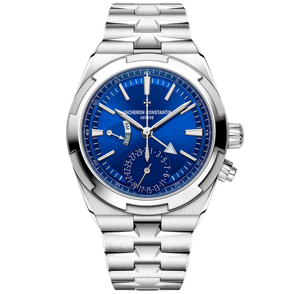 Vacheron Constantin Overseas Dual Time 41mm Blue Dial Men's Automatic Bracelet Watch - Berry's Jewellers