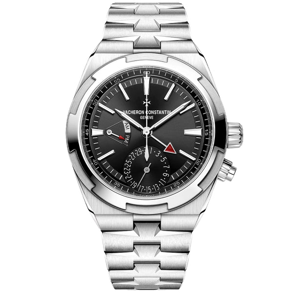 Vacheron Constantin Overseas Dual Time 41mm Steel Black Dial Mens Automatic Watch - Berry's Jewellers