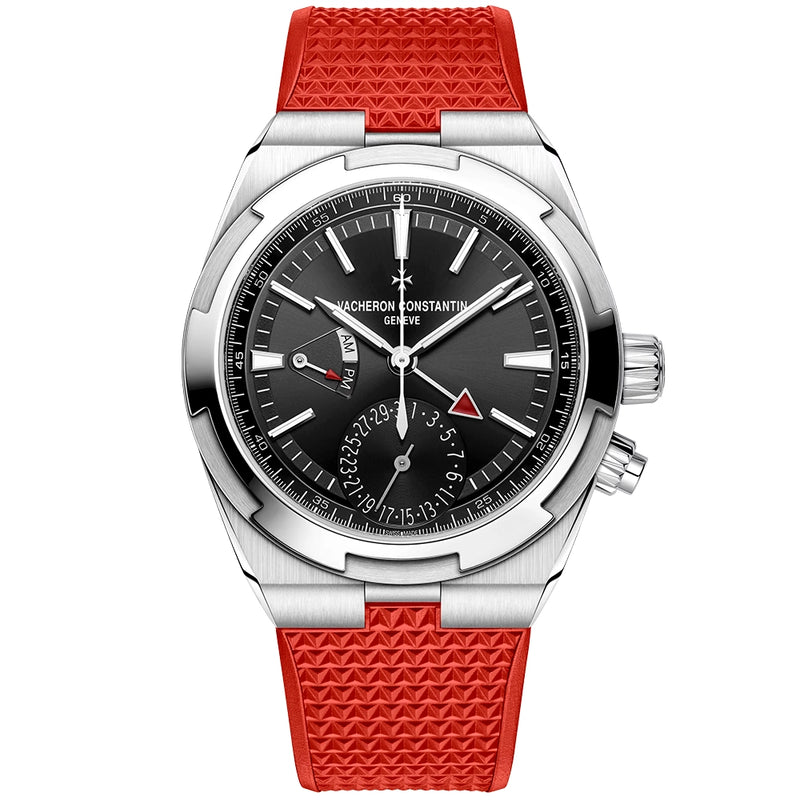 Vacheron Constantin Overseas Dual Time 41mm Steel Black Dial Mens Automatic Watch - Berry's Jewellers