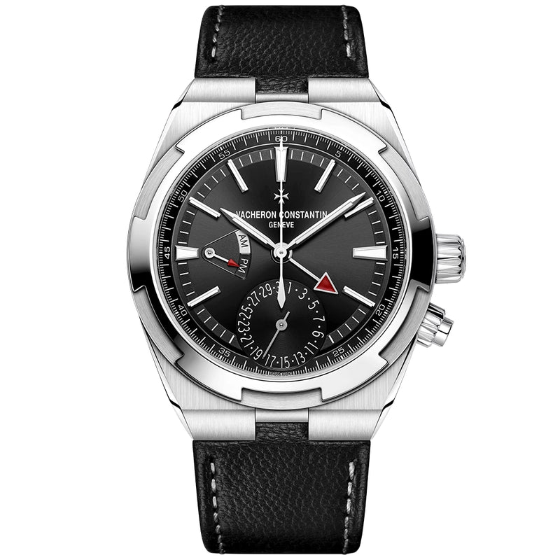Vacheron Constantin Overseas Dual Time 41mm Steel Black Dial Mens Automatic Watch - Berry's Jewellers