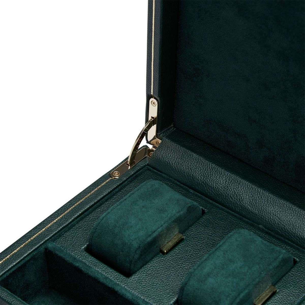 WOLF 1834 British Racing Green Single Watch Winder With Storage - Berry's Jewellers