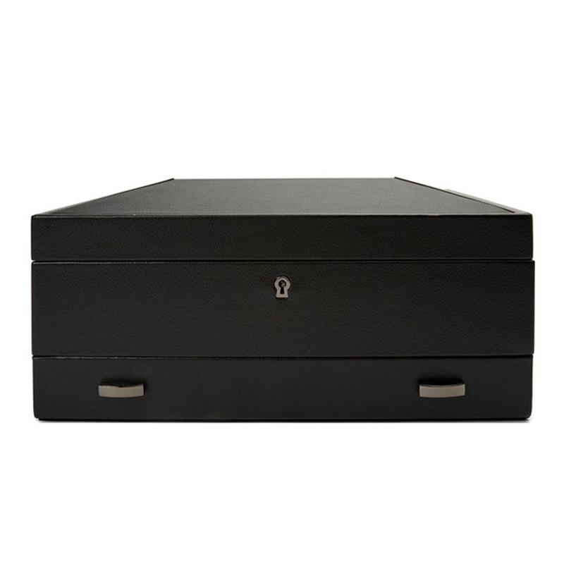 British Racing Black 10 Piece Watch Box With Storage