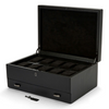 British Racing Black 10 Piece Watch Box With Storage
