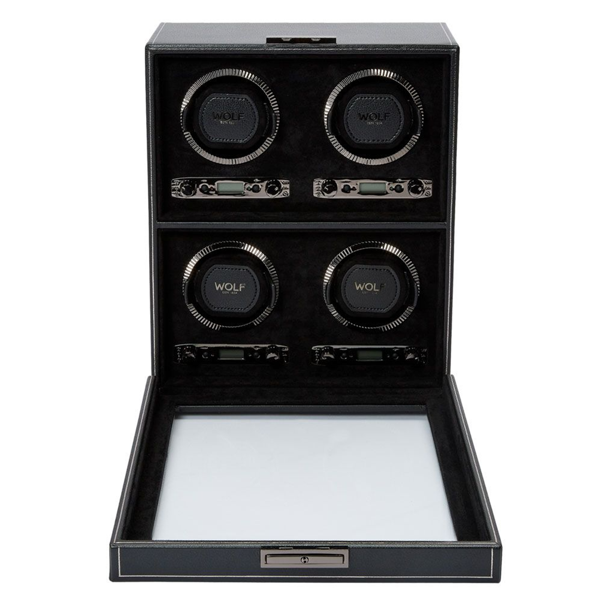 British Racing Black 4 Piece Watch Winder