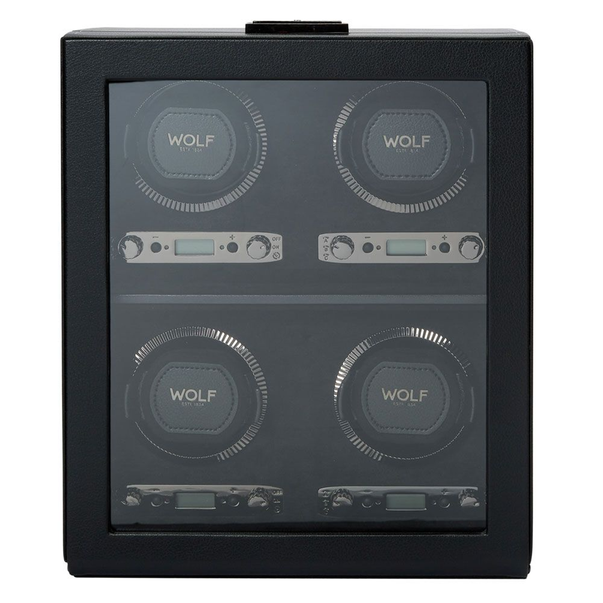 British Racing Black 4 Piece Watch Winder