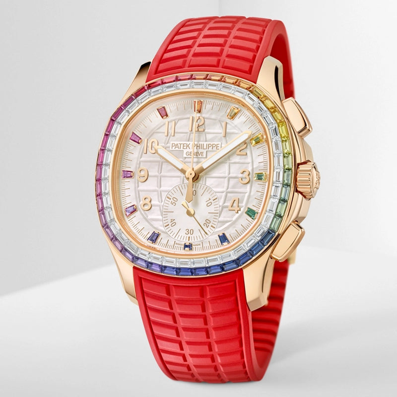 Patek Philippe Aquanaut Luce 'Rainbow' Chronograph 18ct Rose Gold Watch - Berry's Jewellers