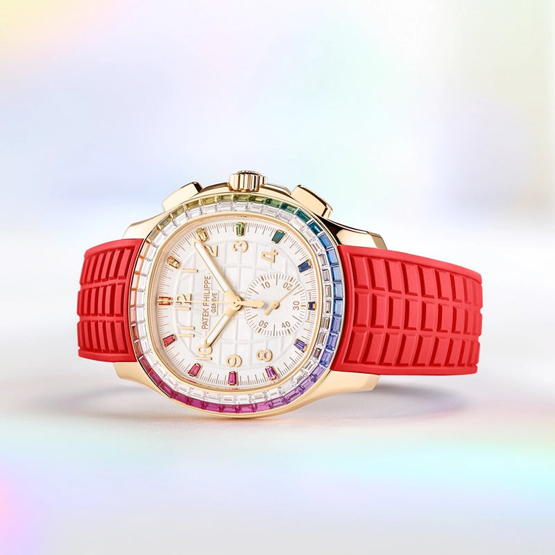Patek Philippe Aquanaut Luce 'Rainbow' Chronograph 18ct Rose Gold Watch - Berry's Jewellers