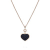 Chopard 18ct Rose Gold Happy Hearts Black Aventurine & Diamond Pendant - Berry's Jewellers