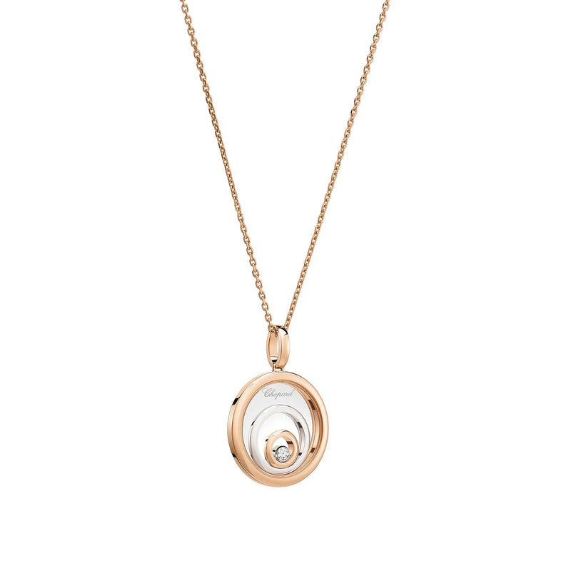 Chopard 18ct Rose and White Gold Happy Spirit Pendant - Berry's Jewellers