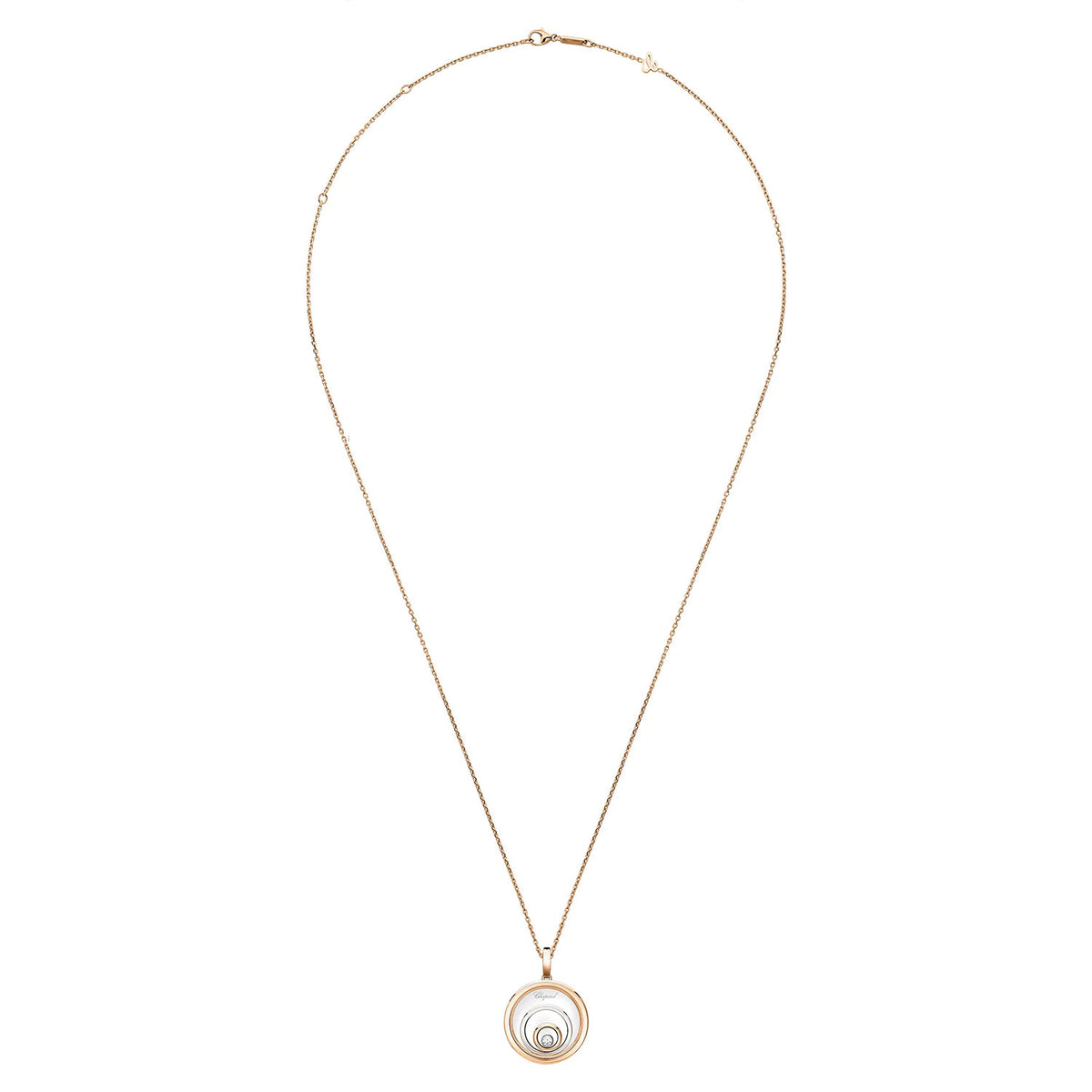 Chopard 18ct Rose and White Gold Happy Spirit Pendant - Berry's Jewellers