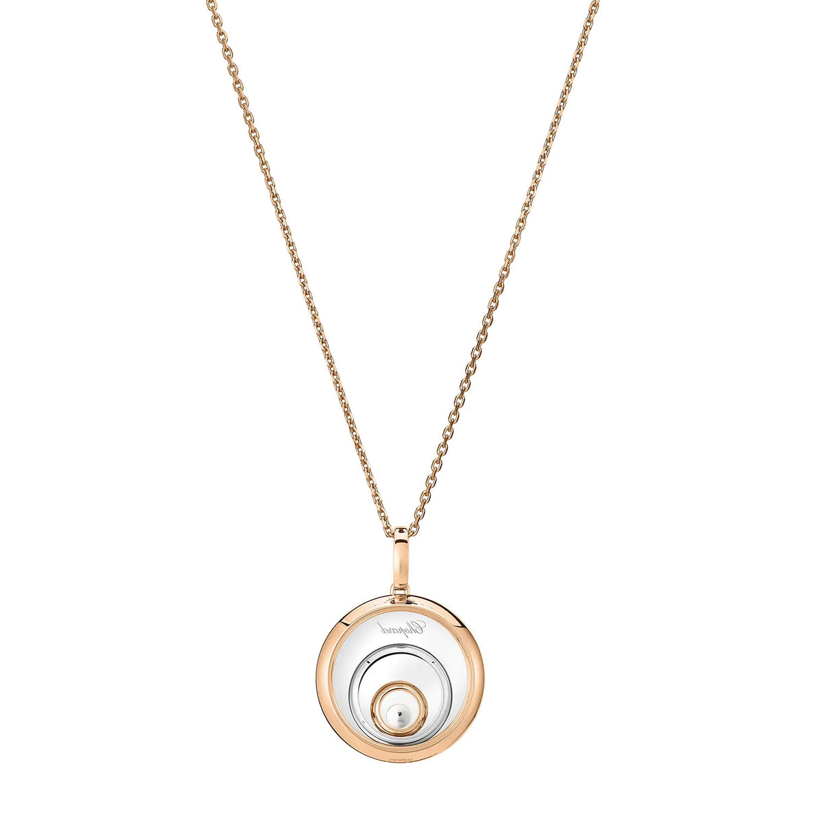 Chopard 18ct Rose and White Gold Happy Spirit Pendant - Berry's Jewellers