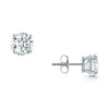 18ct White Gold GIA Certificated Round Brilliant Cut Diamond Stud Earrings