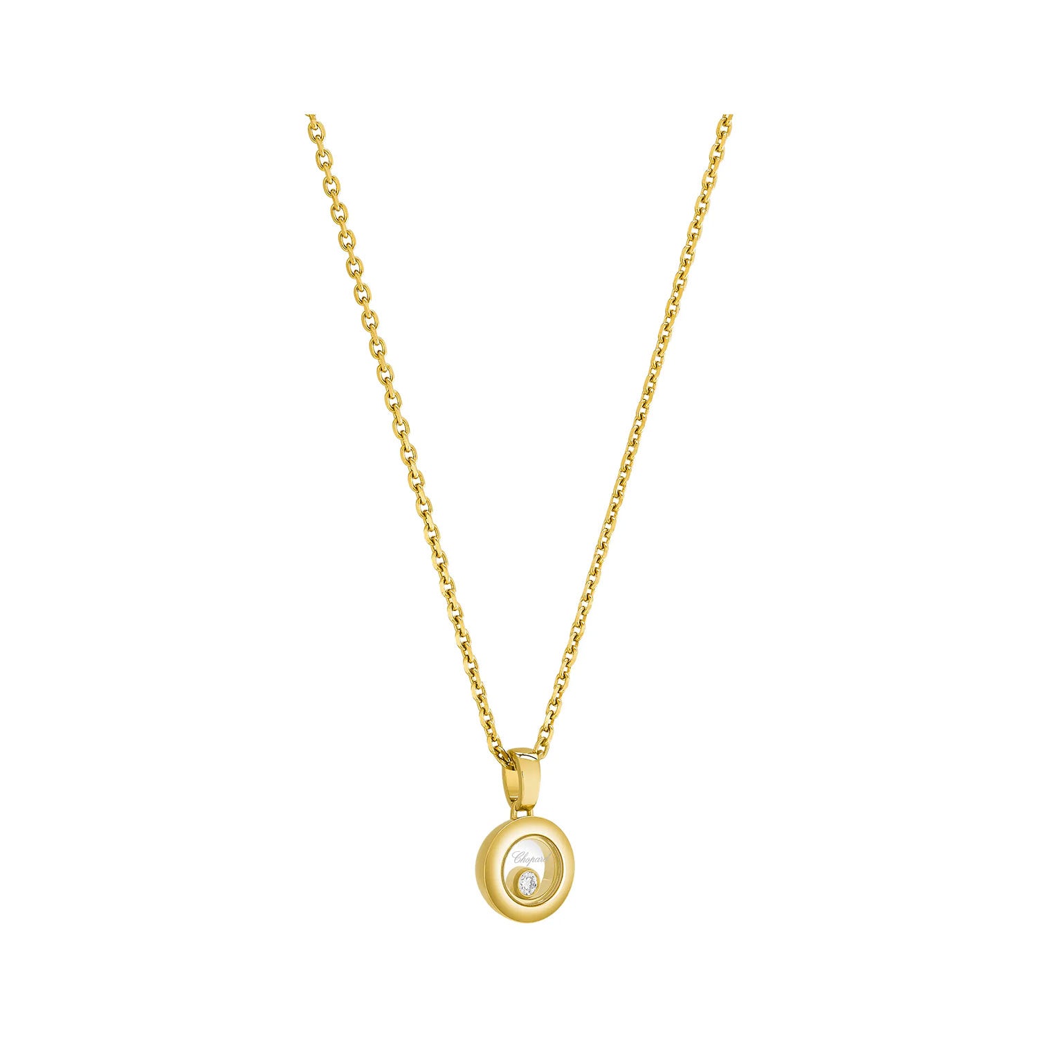 Chopard Happy Diamonds Icons 18ct Yellow Gold Round Pendant - Berry's Jewellers