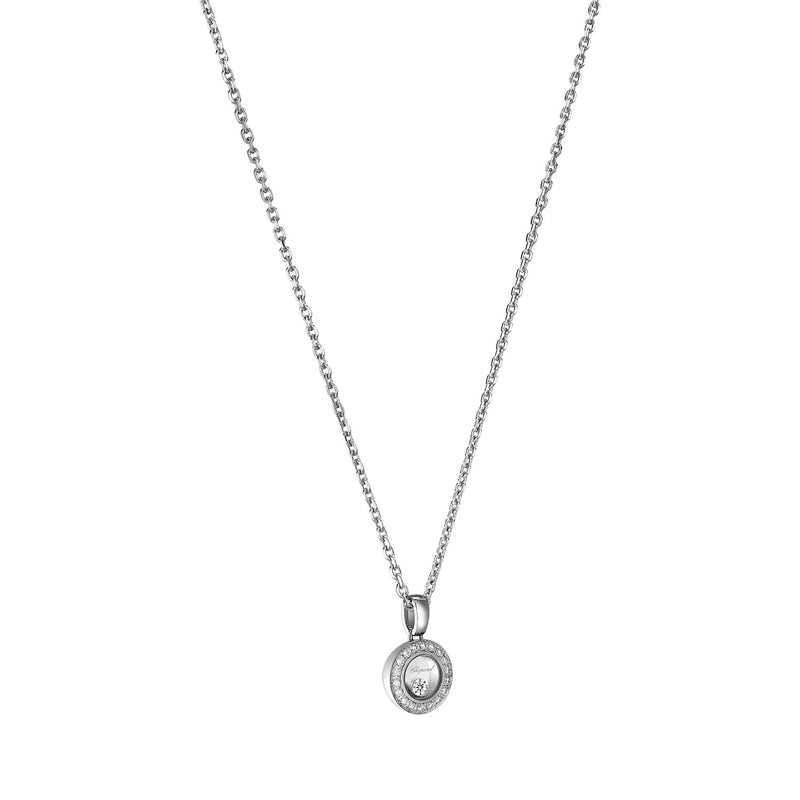Happy Diamonds Icons 18ct White Gold Round Diamond Pendant
